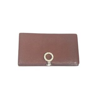 BVLGARI Wallet Brown B-Zero 1 Leather Long Bifold Continental Women’s